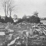 Launceston Priory ruins in 1928.