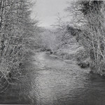 River Tamar from Polson Bridge in 1948.