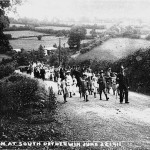 1911 Procession at Petherwin Water, South Petherwin for the Coronation of George V.