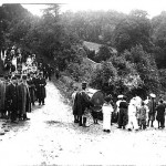 1911 Procession at Petherwin Water, South Petherwin for the Coronation of George V.