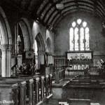 South Petherwin Church interior c.1910.
