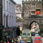 The Southgate and Southgate Place on a busy market day in the mid 1960's. Photo by Denzil Penberty.