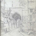 A drawing of The Southgate by John Chessell Buckler in 1790. A drawing of The Southgate by John Chessell Buckler in 1790.