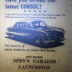 1956 Ford Consul advert.