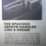 1967 Ford Zephyr advert.