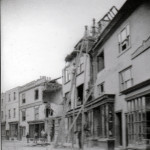 The aftermath of the 1875 fire in the town centre captured here by Henry Hayman.