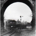 The railway line at Tinhay.