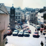Launceston Town Centre in 1985. Photo courtesy of Tamsin Spong Launceston Town Centre in 1985.
