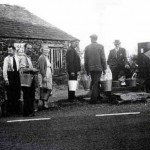 A queue for water at the South Petherwin Pump. A queue for water at the South Petherwin Pump.