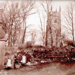 Westcott and Church Lane, South Petherwin c.1900's.