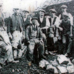 Workmen clearing the site of the Launceston Priory ruins in the late 1890's.