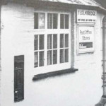 Yeolmbridge Post Office with Postmistress Barbara Body and customer Mr. F. Sandercock.