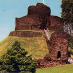 Launceston Castle in the 1970's.