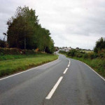 A30 at Tregadillett in the late 1980's. Photo courtesy of Alasdair Gordon.