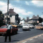 Police Office directing the traffic at Prouts Corner, Launceston . Photo courtesy of Colin Barrett.