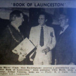 Mayor Alan Buckingham with Arthur Venning in 1976.