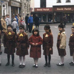 Launceston Brownies parade on Remembrance Day. Photo courtesy of Anna Duke.
