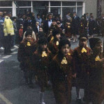 Launceston Brownies parade on Remembrance Day. Photo courtesy of Anna Duke.