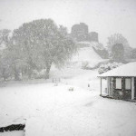 The Castle during the snowstorm in November 2005. Photo courtesy of Simon Slater.