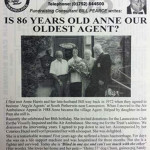 Article on Anne Harris of South Petherwin. Courtesy of Matt Harris