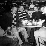 R. Spiv hodge, harry Willis, Tony sandercock, Chris sandercock, Roy Phillips, and Brian Martin onn their way to Twickenham to watch Cornwall rugby county finals in the mid 90's.
