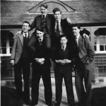 'Lanson' boys on front of the Coronation Park veranda. Photo courtesy of Stanley Tout.