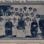 Devon County Dairy School at Broadwood in February 1913.