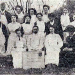 Devon County Dairy School in 1912 with Miss Bray teaching.