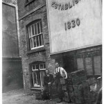 Eyres Water Factory in Castle Dyke with Tom Hicks seated. Photo courtesy of Chris Hicks.