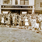 Floral Dance in the Square c.1950's. Photo courtesy of Alan Buckland. Floral Dance in the Square c.1950's. Photo courtesy of Alan Buckland