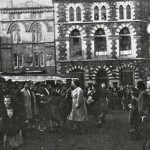 Floral Dance through Launceston Town Centre in the 1940's.