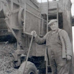 George Buckley threshing in the late 1960's.