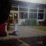 Judy Gilbert and Tanya Parks, on Launceston College leavers day 1983. Photo courtesy of Judy Goodman.