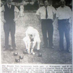 Kensey Vale Bowling Club pair in 1958.