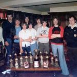 Kings Arms Darts Team. Left to Right Ernie Willers, Landlord Roger Gerry, Karl Jeffery, Dave Congdon, Paul Ellacott, Wendy Allen, Jeremy Rodgers, Lwes Barriball, Mike Bolt, and Dougie Gerry. Photo courtesy of Les Barriball.