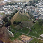 Launceston Castle from the air. Photo courtesy of Nick Hairs.