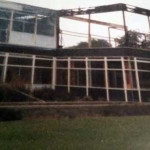 Launceston College Science Block the morning after the fire. Photo courtesy of Emma Chapman.