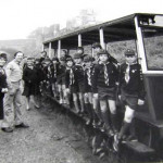 Launceston Cubs on the Launceston Steam Railway in the mid 1980's. photo courtesy of Keith Yole