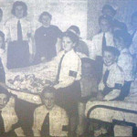 Launceston Red Cross Cadets distribute presents to the patients of St. Marys Hospital in 1953.