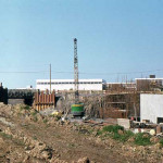 The construction of the Hurdon Road Bridge in 1975. The construction of the Hurdon Road Bridge, Launceston in 1975.