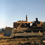 One of the construction vehicles used on the Launceston by-pass.