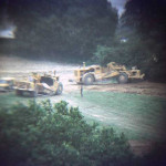 More construction vehicles used on the Launceston by-pass.