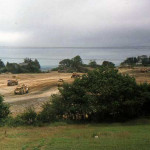 Launceston by-pass A388 interchange under construction 1974/75.