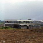The old Pennygillam Secondary School science and sports block that was demolished to make way for the Launceston by-pass in 1974