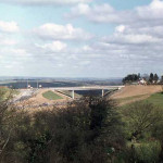 Launceston by-pass A388 interchange just after it had opened in 1976.