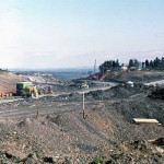 Launceston by-pass A388 interchange under construction 1974/75.
