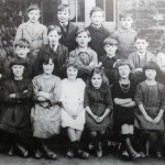National School c.1920's with Charles Causley 2nd on the left in the middle row.