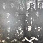 National V.P. School boys choir who won the Curtis Cup for best choir at the 1954 Launceston Music Festival.