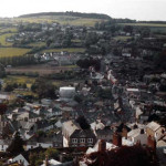 Newport and St. Stephens from the Castle in the 1960's. Photo courtesy of Stanley Tout.