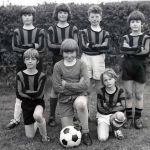 North Petherwin 6 a side football team about 1973-74 Peter Keat, Ian Harvey, Mervyn Mallett, Andrew Hawke, Nigel Reddicliffe, Shawn Jewell, Gary Lashbrook. Photo courtesy of Gary Lashbrook.